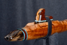 Curly Ash Native American Flute, Minor, Mid A-4, #S20KA